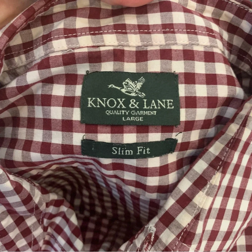 Men's Casual LARGE Short Sleeve Button Down Shirt